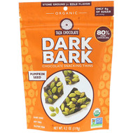 Taza Chocolate, Organic, 80% Dark Bark Chocolate Snacking Thins, Pumpkin Seed, 4.2 oz (119 g) (Discontinued Item)