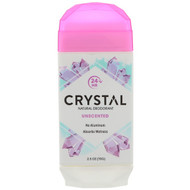 3 PACK of Crystal Body Deodorant, Natural Deodorant, Unscented, 2.5 oz (70 g)