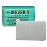 Mrs. Meyers Clean Day, Daily Bar Soap, Basil Scent, 5.3 oz (150 g)