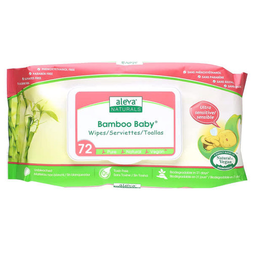 <img alt="Aleva Naturals, Bamboo Baby Wipes, Ultra Sensitive, 72 Wipes" title="Aleva Naturals, Bamboo Baby Wipes, Ultra Sensitive, 72 Wipes,624721379452"