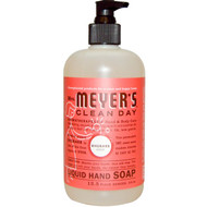 3 PACK of Mrs. Meyers Clean Day Liquid Hand Soap Rhubarb -- 12.5 fl oz