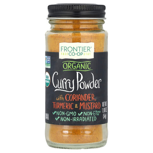 <img alt="Frontier Co-op, Organic Curry Powder, With Coriander, Turmeric & Mustard, 1.9 oz (54 g)" title="Frontier Co-op, Organic Curry Powder, With Coriander, Turmeric & Mustard, 1.9 oz (54 g),089836184887"