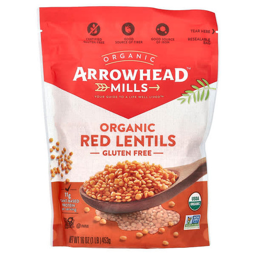 <img alt="Arrowhead Mills, Organic Red Lentils, 16 oz (453 g)" title="Arrowhead Mills, Organic Red Lentils, 16 oz (453 g),074333476269"