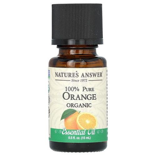 <img alt="Natures Answer, 100% Pure Organic Essential Oil, Orange, 0.5 fl oz (15 ml)" title="Natures Answer, 100% Pure Organic Essential Oil, Orange, 0.5 fl oz (15 ml),083000266553"