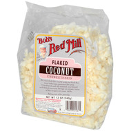 Bobs Red Mill, Flaked Coconut, Unsweetened, 12 oz (340 g)
