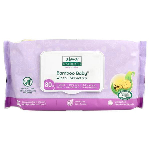 <img alt="Aleva Naturals, Bamboo Baby Wipes, 80 Wipes" title="Aleva Naturals, Bamboo Baby Wipes, 80 Wipes,624721379421"