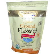 3 PACK of Spectrum Organic Ground Flaxseed -- 14 oz