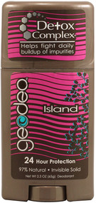 Geodeo, Natural Deodorant Stick with Detox Complex Island - 2.3 oz