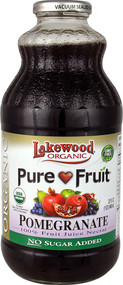 3 PACK of Lakewood Organic Pure Fruit Juice Nectar Blend No Sugar Added Pomegranate Blend -- 32 fl oz