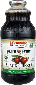 3 PACK of Lakewood Organic Pure Fruit Juice Nectar Blend No Sugar Added Black Cherry -- 32 fl oz