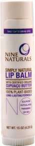 Nine Naturals Simply Natural Lip Balm  Unflavored - 0.15 oz