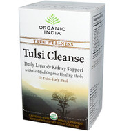 3 PACK of Organic India, Tulsi Tea, Cleanse, Caffeine-Free, 18 Infusion Bags, 1.02 oz (28.8 g)