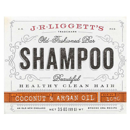 <img alt="J.R. Liggetts, Old Fashioned Shampoo Bar, Coconut & Argan Oil, 3.5 oz (99 g)" title="J.R. Liggetts, Old Fashioned Shampoo Bar, Coconut & Argan Oil, 3.5 oz (99 g),049056102030"