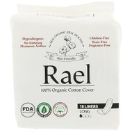 Rael, Organic Panty Liners, Long, 18 Liners