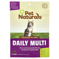 <img alt="Pet Naturals, Daily Multi, For Cats, All Sizes, 30 Chews, 1.32 oz (37.5 g)" title="Pet Naturals, Daily Multi, For Cats, All Sizes, 30 Chews, 1.32 oz (37.5 g),026664004079"