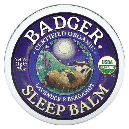 <img alt="Badger, Organic Sleep Balm, Lavender & Bergamot, 0.75 oz (21 g)" title="Badger, Organic Sleep Balm, Lavender & Bergamot, 0.75 oz (21 g),634084026122"
