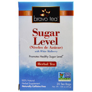 3 PACK of Bravo Tea Sugar Level Herbal Tea with White Mulberry -- 20 Tea Bags