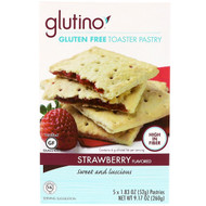 Glutino, Gluten Free Toaster Pastry, Strawberry, 5 Pastries, 1.83 oz (52 g) Each