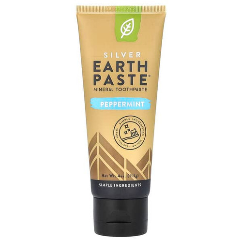 <img alt="Redmond, Silver Earth Paste, Mineral Toothpaste, Peppermint, 4 oz (113 g)" title="Redmond, Silver Earth Paste, Mineral Toothpaste, Peppermint, 4 oz (113 g),018788105282"