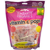 3 PACK of YumEarth, Organic Pops, Vitamin C, Assorted Flavors, 40 Pops, 8.5 oz (241 g)