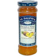 3 PACK OF St. Dalfour, Pineapple & Mango, Fruit Spread, 10 oz (284 g)