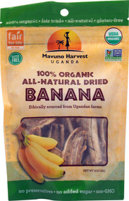 Mavuno Harvest, Organic Dried Banana Gluten Free - 3 oz