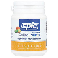 <img alt="Epic Dental, Xylitol Mints, Sugar-Free, Fresh Fruit, 180 Pieces" title="Epic Dental, Xylitol Mints, Sugar-Free, Fresh Fruit, 180 Pieces,898414001559"