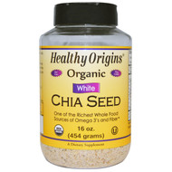 Healthy Origins, Organic White Chia Seed, 16 oz (454 g)
