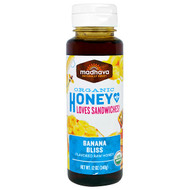 Madhava Natural Sweeteners, Organic Honey Loves Sandwiches, Banana Bliss, 12 oz (340 g)
