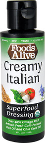 3 PACK of Foods Alive Superfood Dressing Creamy Italian -- 4 fl oz