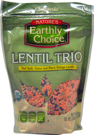 Natures Earthly Choice, Organic Lentil Trio - 12 oz