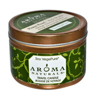 3 PACK of Aroma Naturals, Soy VegePure, Travel Candle, Peace Pearl, Orange, Clove & Cinnamon, 2.8 oz (79.38 g)