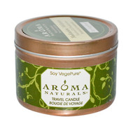 3 PACK of Aroma Naturals, Soy VegePure, Travel Candle, Meditation, Patchouli & Frankincense, 2.8 oz (79.38 g)