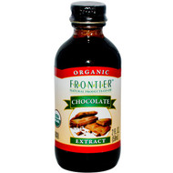 3 PACK of Frontier Co-Op Organic Chocolate Extract -- 2 fl oz
