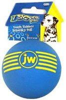 JW Pet, iSqueak Ball Rubber Dog Toy - Medium - 1 Toy