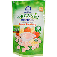 3 PACK of Gerber, Organic, Yogurt Melts, Banana Strawberry, 1.0 oz (28 g)