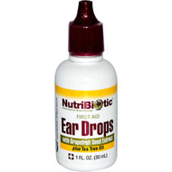 3 PACK of NutriBiotic, Ear Drops with Grapefruit Seed Extract plus Tea Tree Oil, 1 fl oz (30 ml)