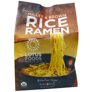 3 PACK of Lotus Foods, Organic Millet & Brown Rice Ramen, 4 Packs, 10 oz (283 g)