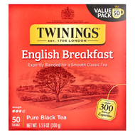 <img alt="Twinings, Pure Black Tea, English Breakfast, 50 Tea Bags, 3.53 oz (100 g)" title="Twinings, Pure Black Tea, English Breakfast, 50 Tea Bags, 3.53 oz (100 g),070177051150"