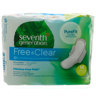 3 PACK of Seventh Generation Chlorine Free Ultra-Thin Pads Super Long With Wings -- 16 Pads