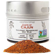 Gustus Vitae Gourmet Seasoning In Magnetic Tin Taste of Cajun -- 1.6 oz