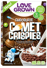 3 PACK of Love Grown Comet Crispies Cereal Gluten Free Chocolate -- 9.5 oz