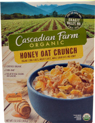 3 PACK of Cascadian Farms Organic Honey Oat Crunch Cereal -- 13.5 oz