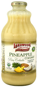 Lakewood, Organic Fresh Pressed Pineapple Coconut Juice,  Pina Colada - 32 fl oz