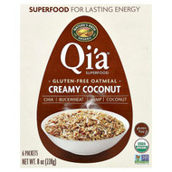 <img alt="Natures Path, Organic Qia Superfood Gluten Free Oatmeal, Creamy Coconut, 6 Packets, 38 g Each" title="Natures Path, Organic Qia Superfood Gluten Free Oatmeal, Creamy Coconut, 6 Packets, 38 g Each,058449154037"