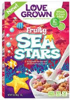 3 PACK of Love Grown Sea Stars Cereal Gluten Free Fruity -- 7 oz