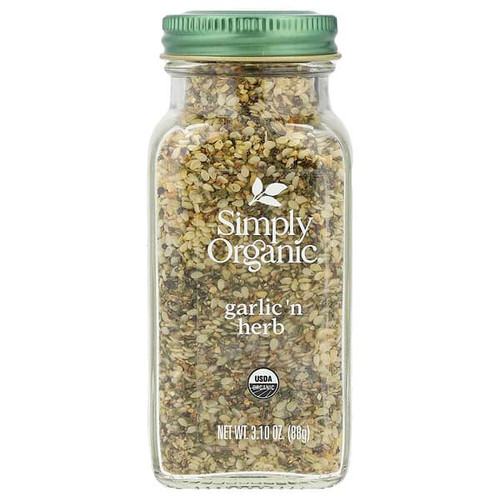 <img alt="Simply Organic, Garlic N Herb, 3.1 oz (88 g)" title="Simply Organic, Garlic N Herb, 3.1 oz (88 g),089836186058"