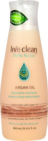 3 PACK of Live Clean, Restorative Shampoo, Argan Oil, 12 fl oz (350 ml)
