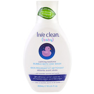 3 PACK of Live Clean, Baby, Calming Bedtime, Bubble Bath & Wash, 10 fl oz (300 ml)