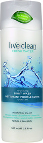 Live Clean, Hydrating Body Wash, Fresh Water, 17 fl oz (500 ml)